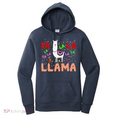 Fa La La Llama Funny Llama Christmas Women's Hoodie