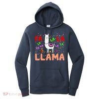 Fa La La Llama Funny Llama Christmas Women's Hoodie thumb 0