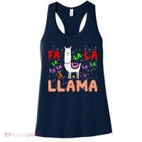 Fa La La Llama Funny Llama Christmas Women's Tank Top thumb 0