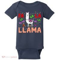 Fa La La Llama Funny Llama Christmas Baby Bodysuit thumb 0