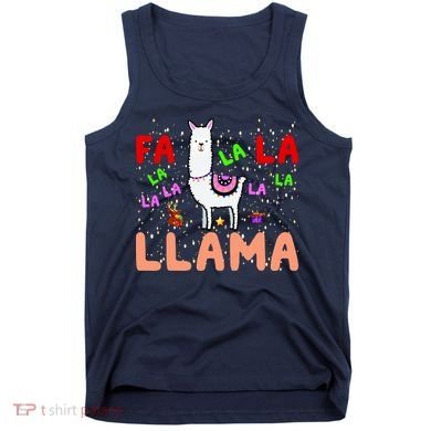 Fa La La Llama Funny Llama Christmas Tank Top