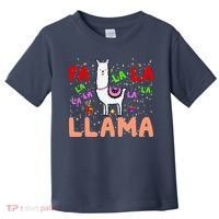 Fa La La Llama Funny Llama Christmas Toddler T-Shirt thumb 0