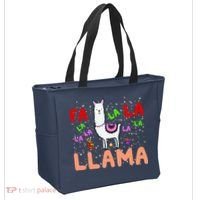 Fa La La Llama Funny Llama Christmas Tote Bag thumb 2