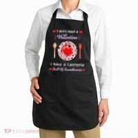 Funny Lunch Lady Valentines Day For Lunch Lady Cafeteria Apron thumb 2