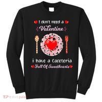 Funny Lunch Lady Valentines Day For Lunch Lady Cafeteria Sweatshirt thumb 0