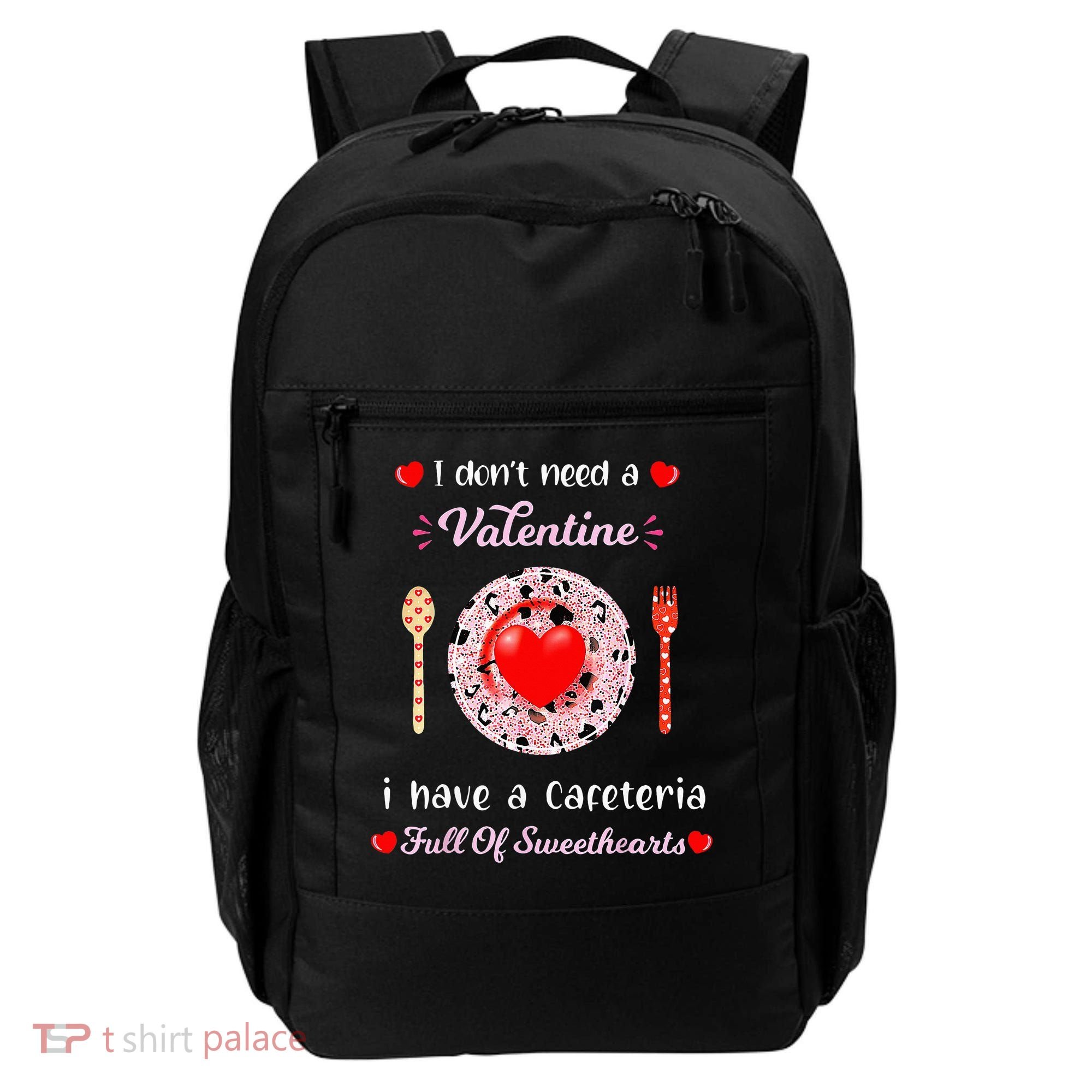 Funny Lunch Lady Valentines Day For Lunch Lady Cafeteria Backpack