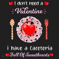 Funny Lunch Lady Valentines Day For Lunch Lady Cafeteria Beanie thumb 2