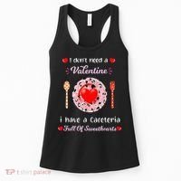 Funny Lunch Lady Valentines Day For Lunch Lady Cafeteria Women's Tank Top thumb 0