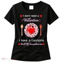 Funny Lunch Lady Valentines Day For Lunch Lady Cafeteria Women's T-Shirt thumb 0