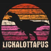 Funny Lesbian Lickalottapus Dinosaurs LGBTQ Pride Flag Retro Women's Hoodie thumb 2