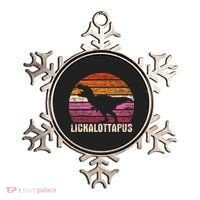 Funny Lesbian Lickalottapus Dinosaurs LGBTQ Pride Flag Retro Ornament thumb 0
