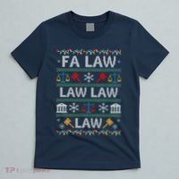 Fa Law Law Vintage Lawyer Ugly Christmas Sweater T-Shirt thumb 5