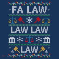 Fa Law Law Vintage Lawyer Ugly Christmas Sweater T-Shirt thumb 7