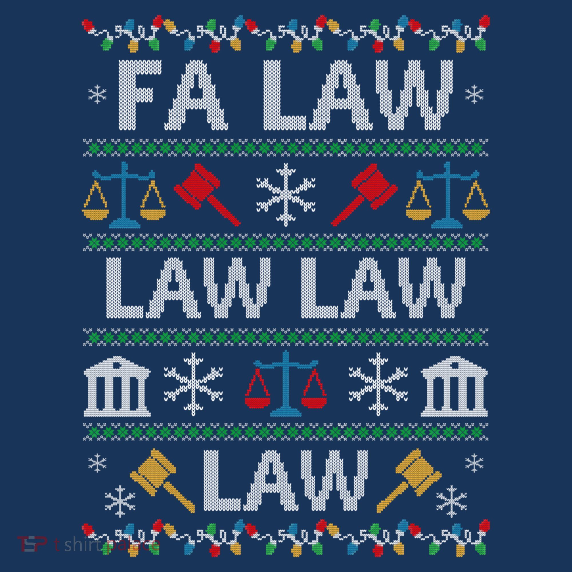 Fa Law Law Vintage Lawyer Ugly Christmas Sweater T-Shirt