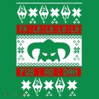 Fa La La La La Fus RO Dah Ugly Christmas Polo thumb 2