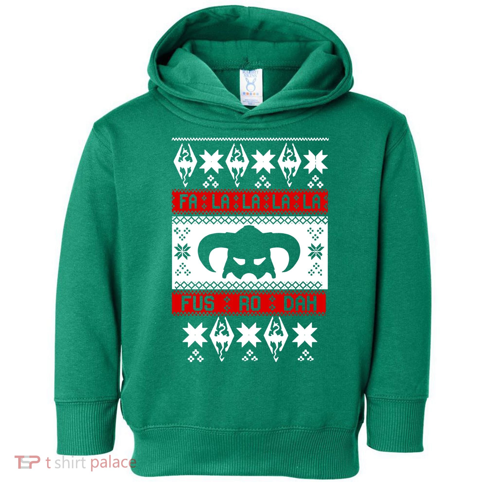 Fa La La La La Fus RO Dah Ugly Christmas Toddler Hoodie