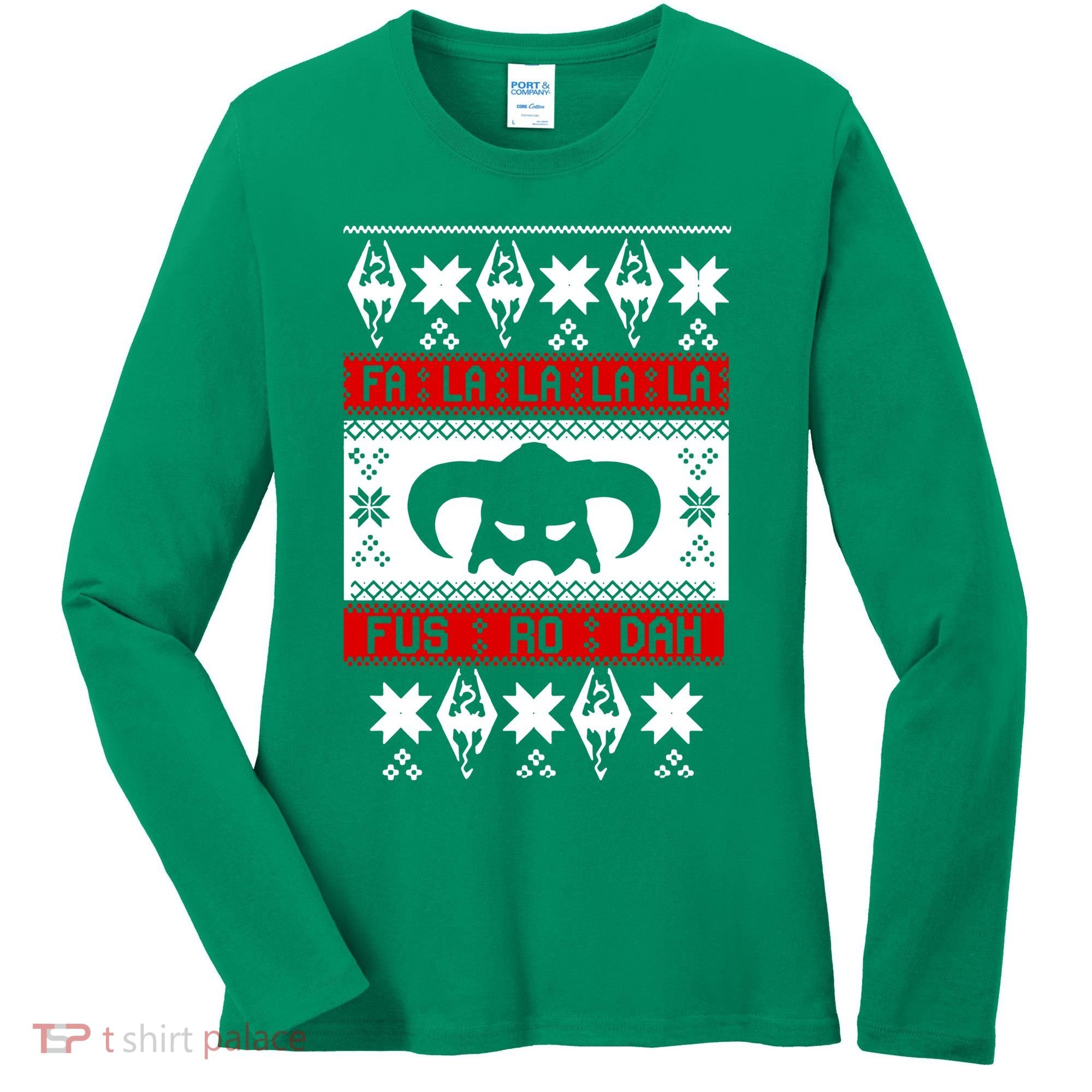 Fa La La La La Fus RO Dah Ugly Christmas Women's Long Sleeve Shirt