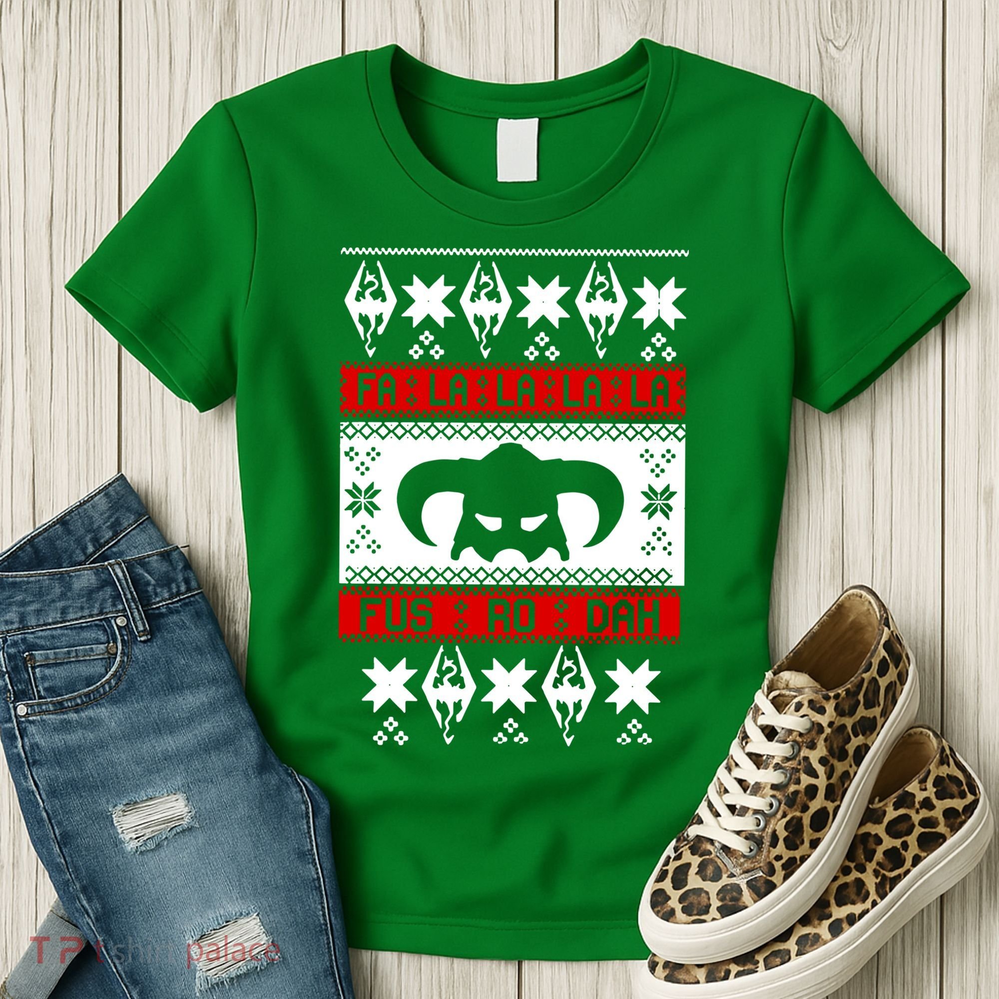 Fa La La La La Fus RO Dah Ugly Christmas Women's T-Shirt