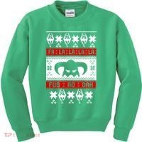 Fa La La La La Fus RO Dah Ugly Christmas Kids Sweatshirt thumb 0