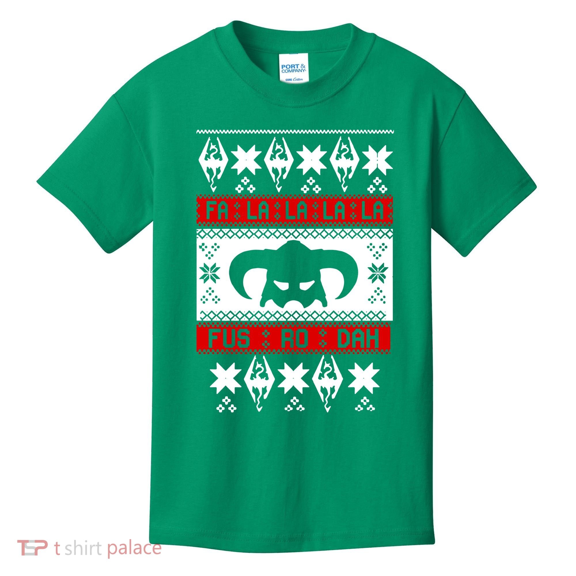 Fa La La La La Fus RO Dah Ugly Christmas Kids T-Shirt