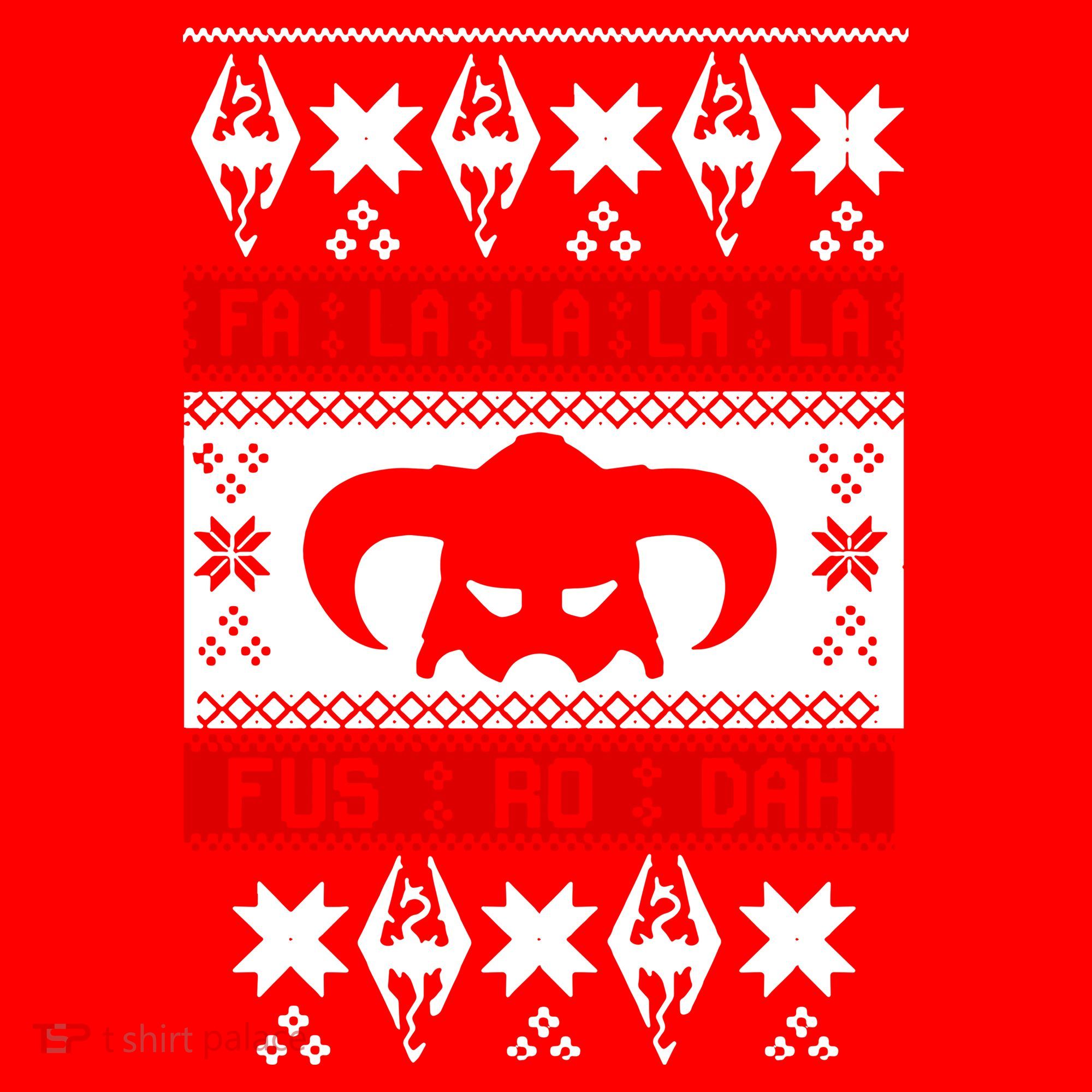 Fa La La La La Fus RO Dah Ugly Christmas Santa Hat