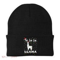 Fa La La Llama Christmas Lamma Lama Tree Lights Santa Family Cool Gift Beanie thumb 0