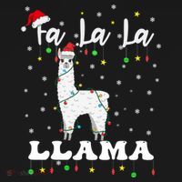 Fa La La Llama Christmas Lamma Lama Tree Lights Santa Family Cool Gift Ornament thumb 1