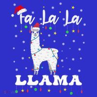 Fa La La Llama Christmas Lamma Lama Tree Lights Santa Family Cool Gift Women's Tank Top thumb 5