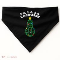 Fa La Lacrosse Christmas Lax Player Goalie Team USA-Made Doggie Bandana thumb 0