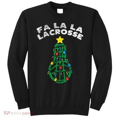 Fa La Lacrosse Christmas Lax Player Goalie Team Sweatshirt