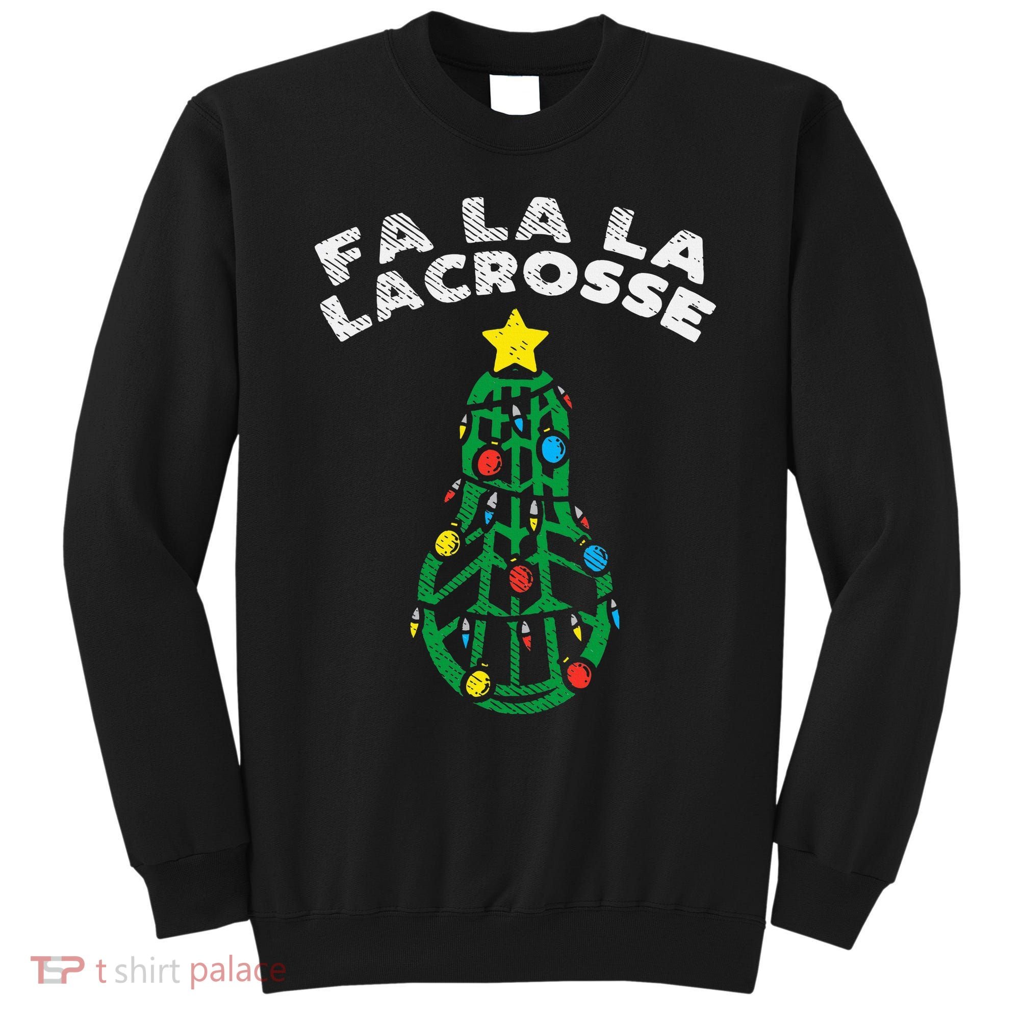 Fa La Lacrosse Christmas Lax Player Goalie Team Sweatshirt