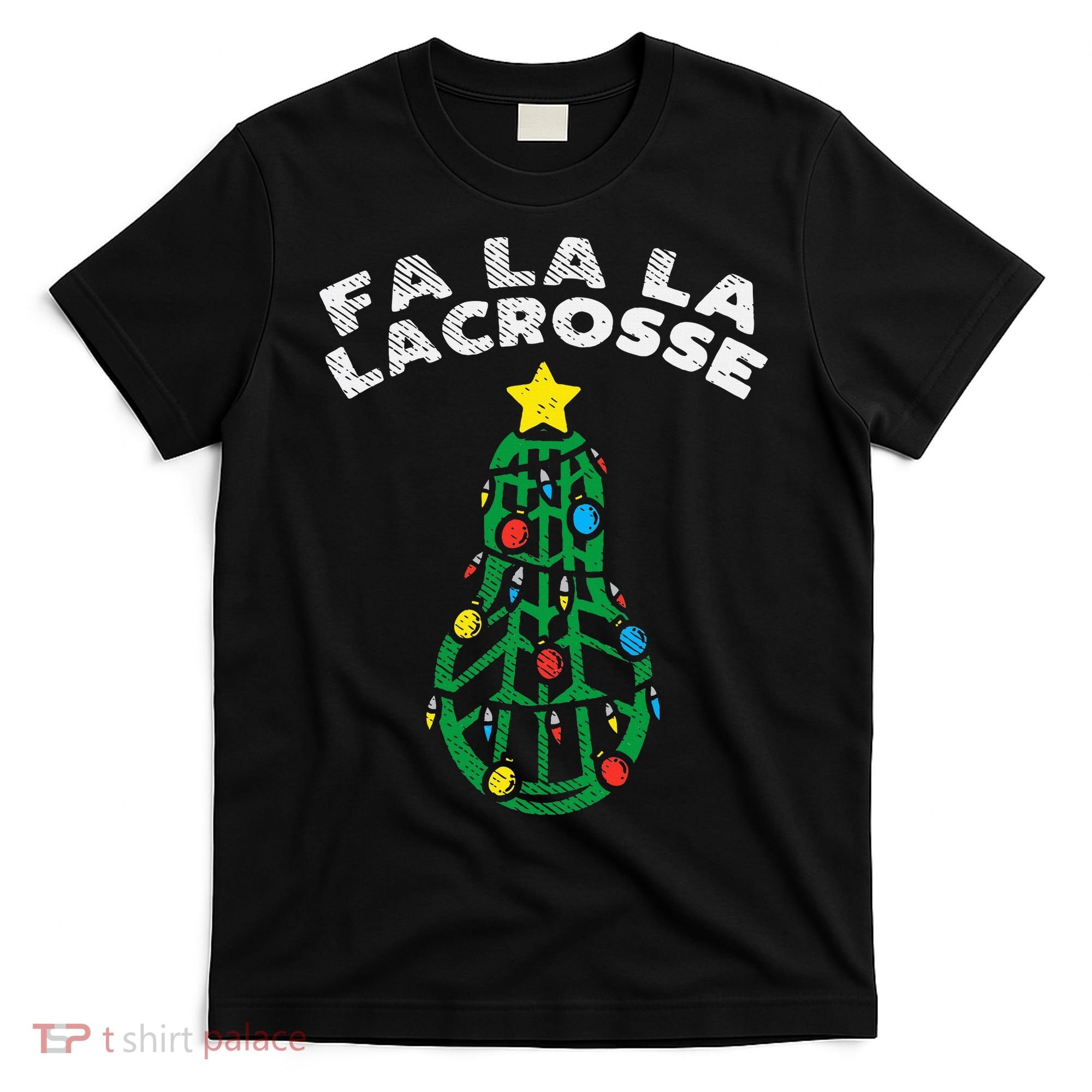 Fa La Lacrosse Christmas Lax Player Goalie Team T-Shirt