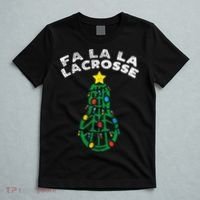 Fa La Lacrosse Christmas Lax Player Goalie Team T-Shirt thumb 5