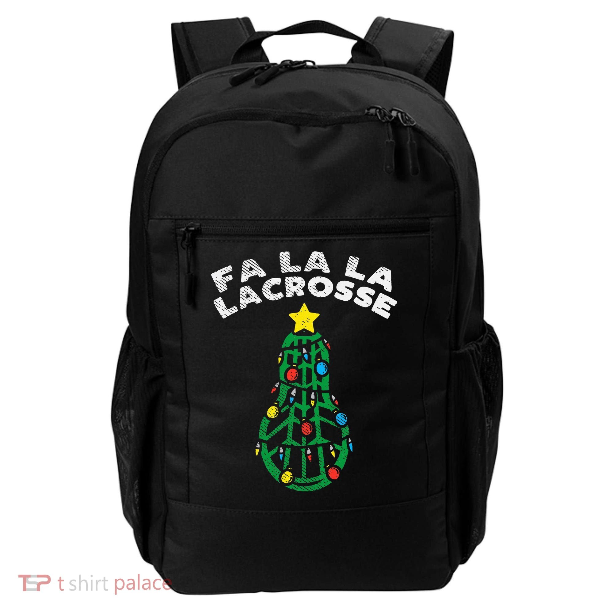 Fa La Lacrosse Christmas Lax Player Goalie Team Backpack