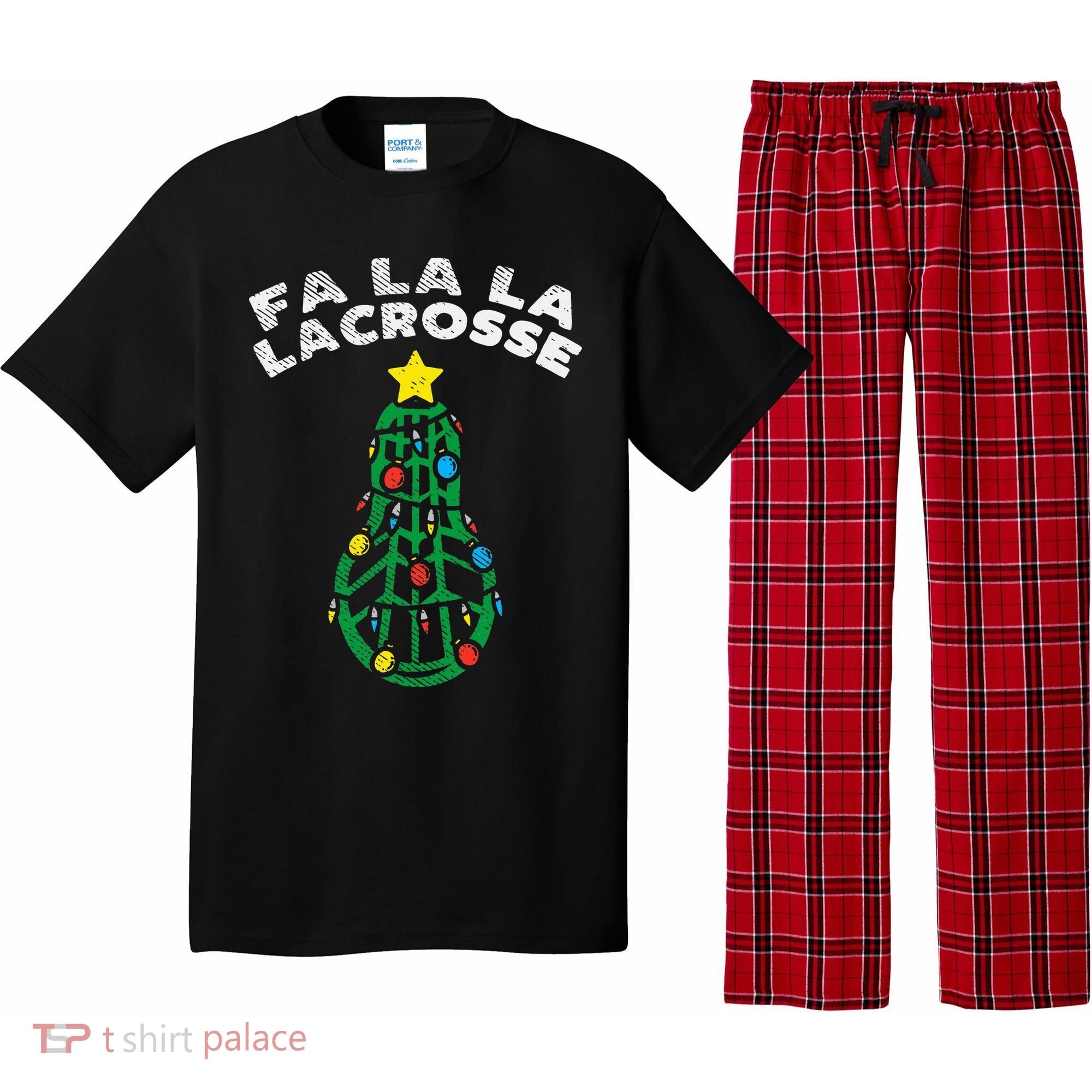 Fa La Lacrosse Christmas Lax Player Goalie Team Pajama Set