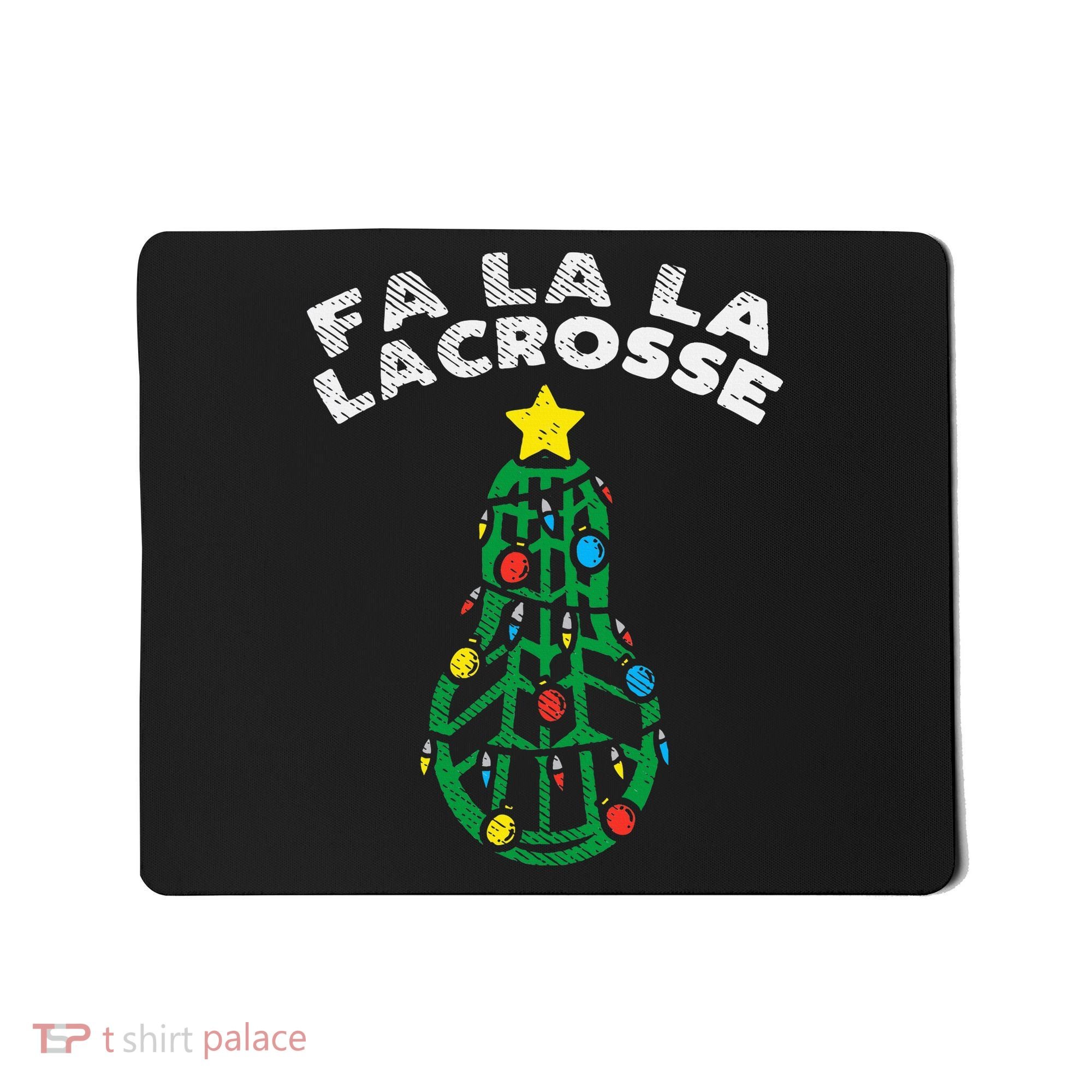 Fa La Lacrosse Christmas Lax Player Goalie Team Mousepad