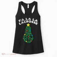 Fa La Lacrosse Christmas Lax Player Goalie Team Women's Tank Top thumb 0