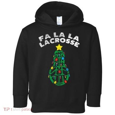 Fa La Lacrosse Christmas Lax Player Goalie Team Toddler Hoodie