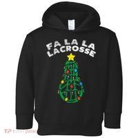 Fa La Lacrosse Christmas Lax Player Goalie Team Toddler Hoodie thumb 0