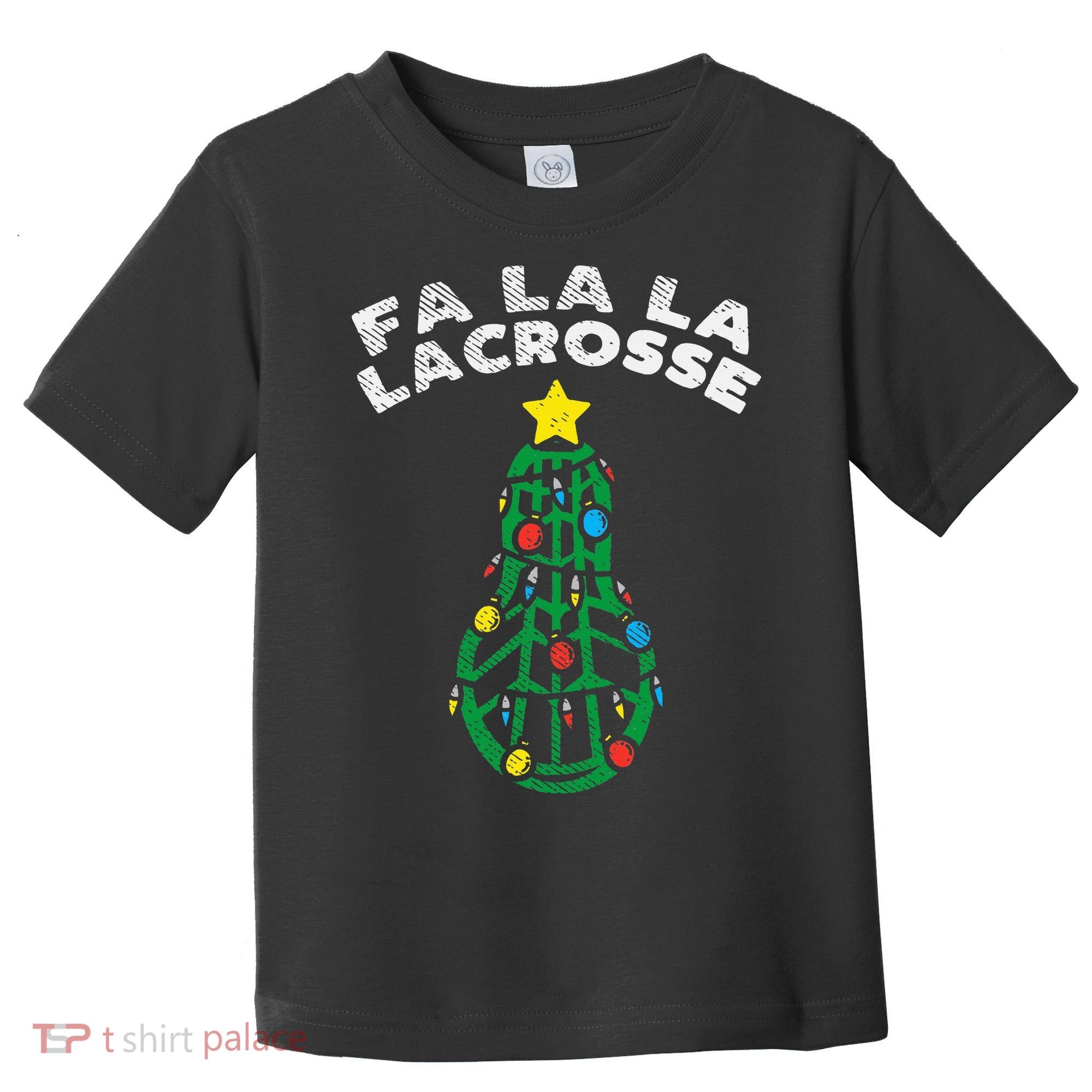 Fa La Lacrosse Christmas Lax Player Goalie Team Toddler T-Shirt