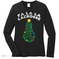 Fa La Lacrosse Christmas Lax Player Goalie Team Women's Long Sleeve Shirt thumb 0