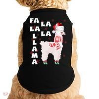 Fa La La Llama Santa Christmas Funny Gift Xmas Doggie Tank thumb 0