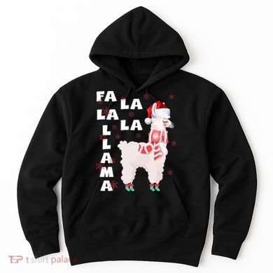 Fa La La Llama Santa Christmas Funny Gift Xmas Hoodie