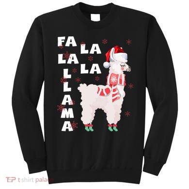Fa La La Llama Santa Christmas Funny Gift Xmas Sweatshirt