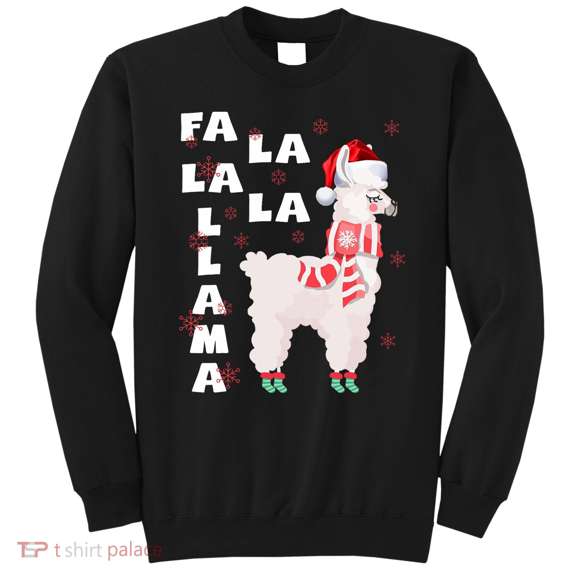 Fa La La Llama Santa Christmas Funny Gift Xmas Sweatshirt