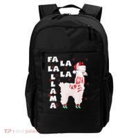 Fa La La Llama Santa Christmas Funny Gift Xmas Backpack thumb 0