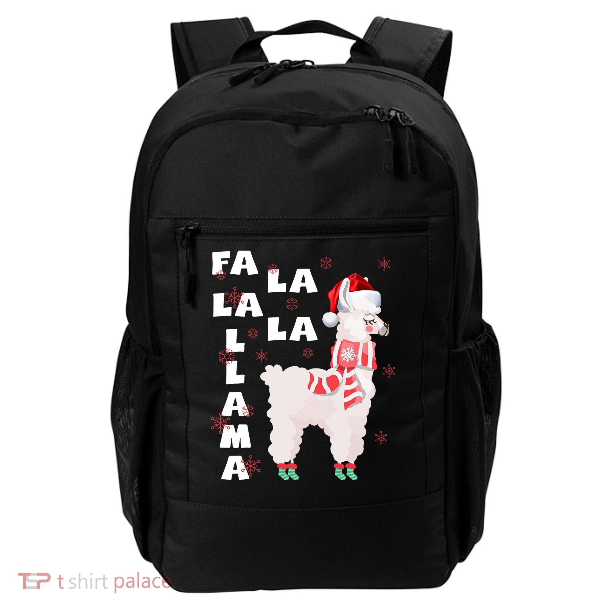 Fa La La Llama Santa Christmas Funny Gift Xmas Backpack