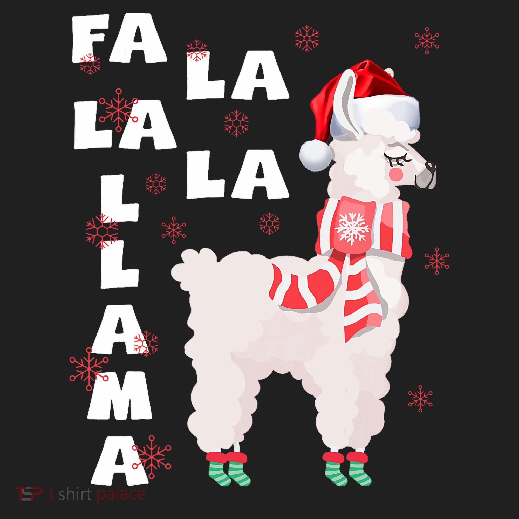 Fa La La Llama Santa Christmas Funny Gift Xmas Beanie