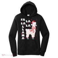 Fa La La Llama Santa Christmas Funny Gift Xmas Women's Hoodie thumb 0