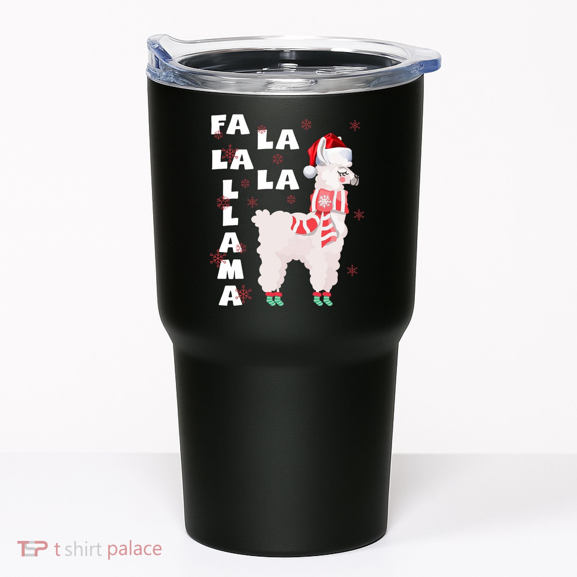 Fa La La Llama Santa Christmas Funny Gift Xmas Tumbler